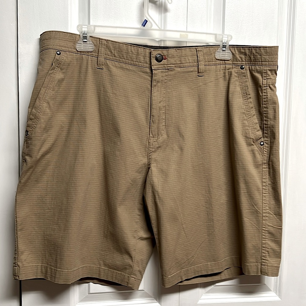 WeatherProof Tan Khaki Cotton Stretch Mens Shorts Size 42